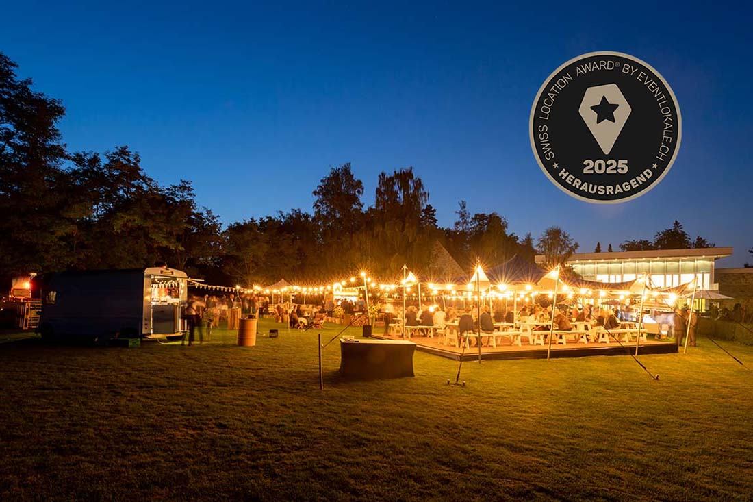 Eventlocation der extraklasse nähe Zürich Ein der schönsten Eventlocation mit Blick auf den Zürichsee und mit eigenem Park im Grüene.